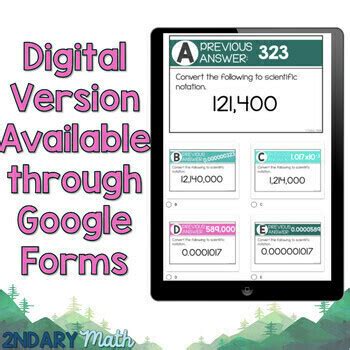 Scientific Notation Scavenger Hunt Activity By Ndary Math Tpt