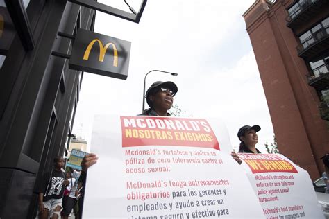 Chicago Mcdonalds Workers Join Nationwide Protest Against Sexual