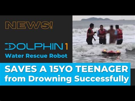 OceanAlpha Dolphin 1 Water Rescue Robot Successfully Saves A Teenager