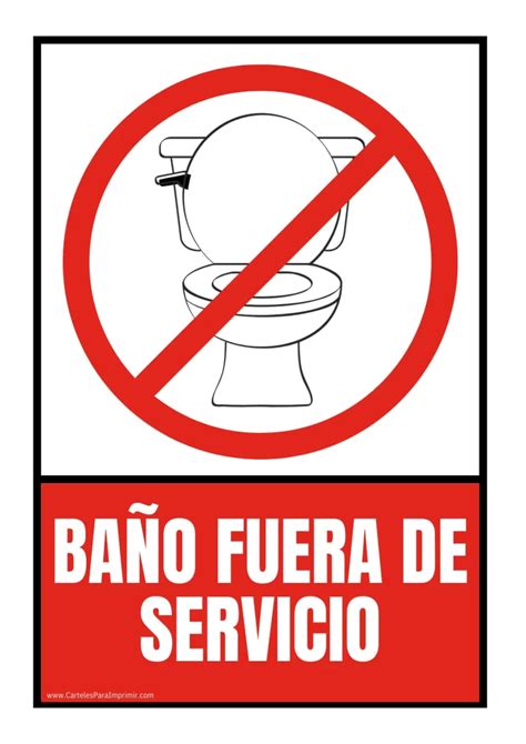 Cartel Ba O Fuera De Servicio