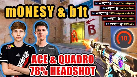 M0NESY B1t FACEIT Mirage DUAL POV Highlights Ace Quadro B1t 78