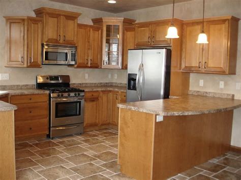 Kitchen Tile Floors With Oak Cabinets Floor Roma