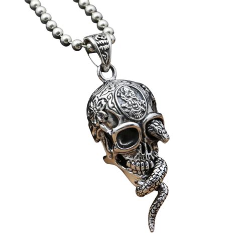 Skull Necklace Silver My Skull Jewelry