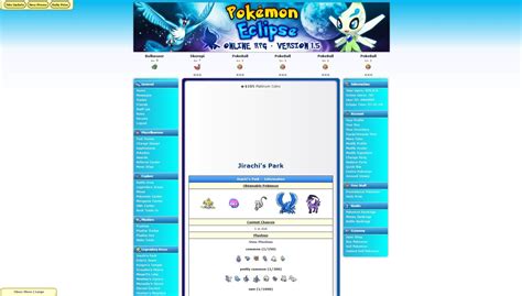 Pokémon Eclipse Online Browser Rpg