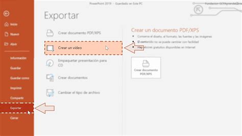 Powerpoint Convertir Presentaci N A Video