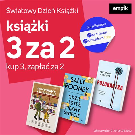 Empik Światowy Dzień Książki promocja 3 za 2 Factoria Park