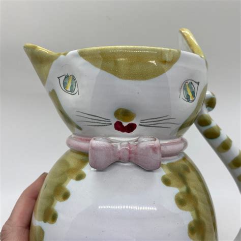 Ceramic Cat Pitchers Etsy