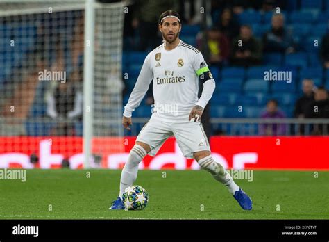 Sergio Ramos Of Real Madrid During The Match Real Madrid Cf V