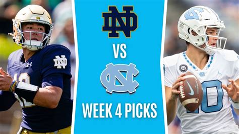 College Football Free Picks Notre Dame Vs North Carolina Ncaaf Picks And Predictions Week 4