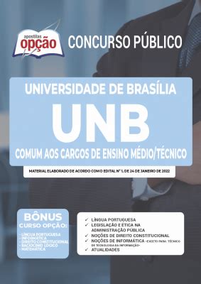 Apostila Unb Comum Aos Cargos De Ensino M Dio T Cnico