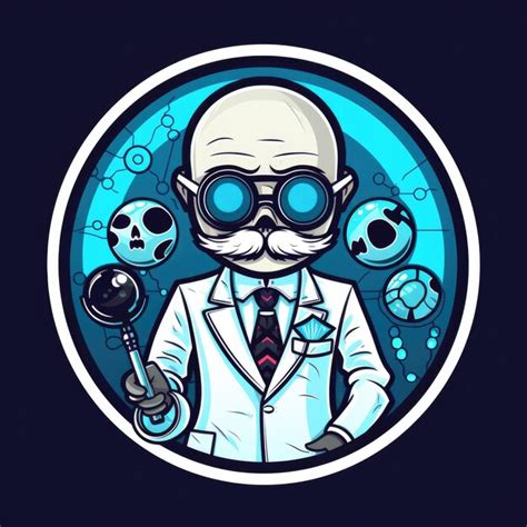 Premium AI Image Forensic Pathologist Mascot For A Company Logo