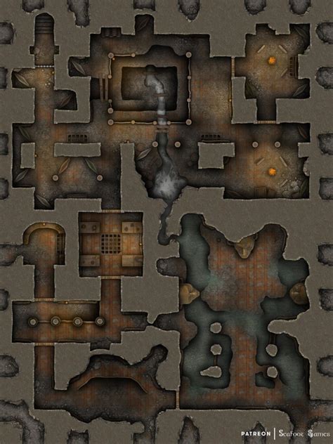 Dwarven Underworks Excavation Site Free Multi Level 4030 Battlemap