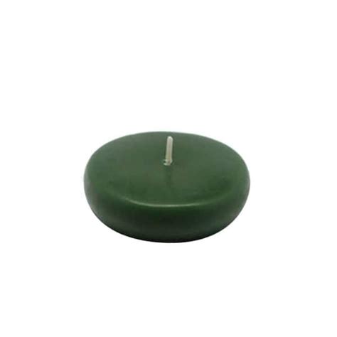 Zest Candle 2 25 In Hunter Green Floating Candles Box Of 24 Cfz 038 The Home Depot