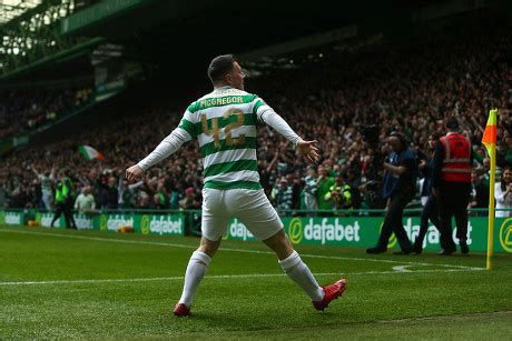 Callum Mcgregor Celtic Celebrates Scoring His Editorial Stock Photo