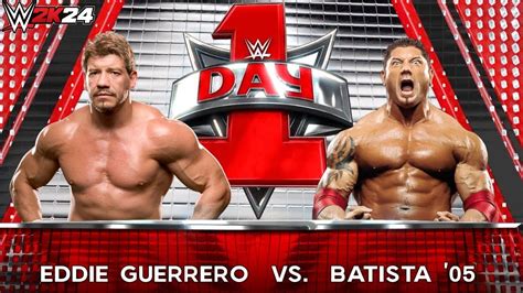 Wwe 2k24 Batista 05 Vs Eddie Guerrero Matchday 1 Youtube