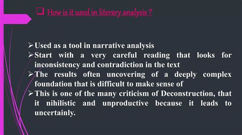 Deconstruction A Literary Theory Ppt