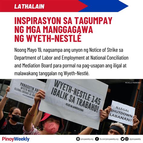 Pinoy Weekly On Twitter LATHALAIN INSPIRASYON SA TAGUMPAY NG MGA