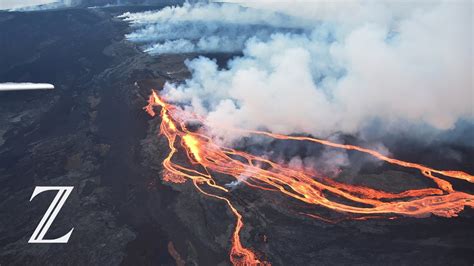 Lava und Rauchwolken über dem Vulkan Mauna Loa auf Hawaii YouTube