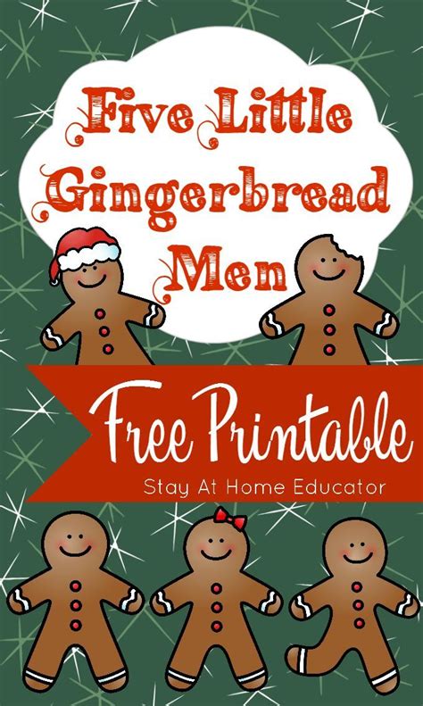 One Quick Gingerbread Man Printable For Hours Of Learning Gingerbread