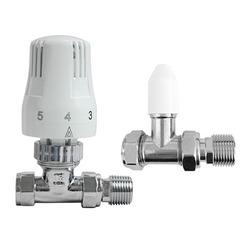 Thermostatic Manual Trv Radiator Valves 12 X 15mm Angled Straight Rad Valve Ebay