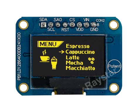 Oled Inch Display With I C Spi X Ssd Ic Raystar