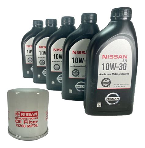 5 Lts Aceite Nissan Original 10w 30 Filtro Original Mercado Libre