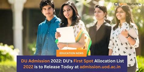 Du Admission 2022 Du S First Spot Allocation List 2022 Is To Release Today At Admission Uod Ac