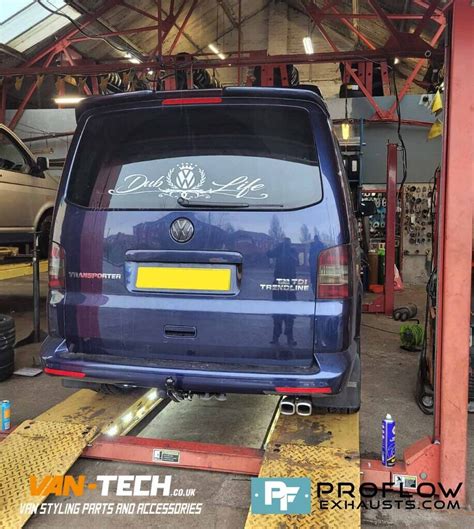 Custom Stainless Steel Exhaust For Vw T Transporter Mid Rear With