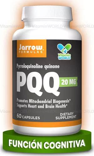 Jarrow Pqq pirroloquinolina Quinona 20 Mg 60 Cápsulas Sabor Sin Sabor