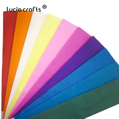 Sale Cm Colored Crepe Paper Roll Origami Crinkled Crepe Paper