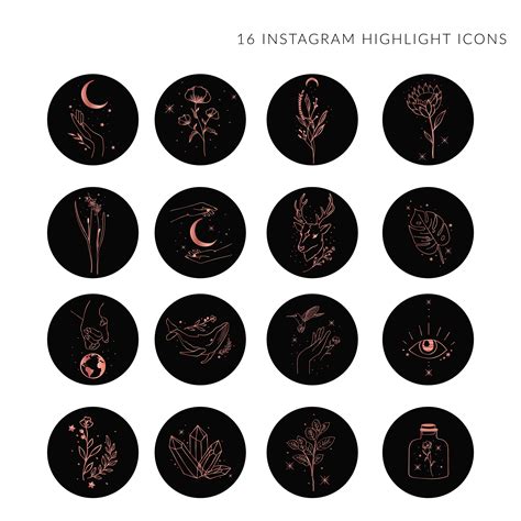 Iconos Destacados De Instagram Story Iconos Florales De Instagram