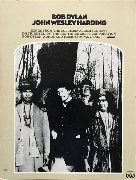 Bob Dylan Songbooks John Wesley Harding