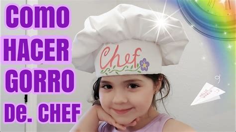 Como Hacer Un Gorro De Chef Youtube