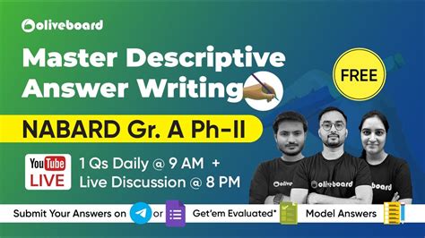 Descriptive Answer Writing For Nabard Grade A Nabard Grade A Phase