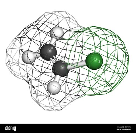 Polyvinyl chloride pvc molecule fotografías e imágenes de alta