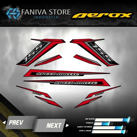 Jual Striping Aerox 155 New Striping Aerox Terbaru 2022 Striping