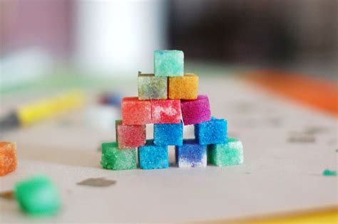 Our Yuppie Life: painted sugar cubes