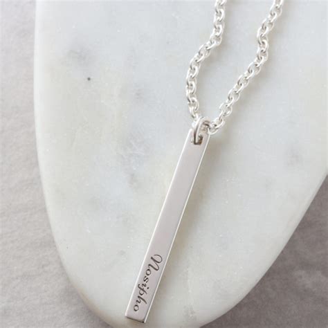 Mens Name Pendant Necklace Fast Delivery Crafted By Silvery