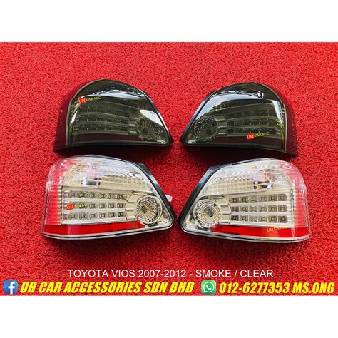 Toyota Vios NCP93 2007 2012 Albino Smoke LED Tail Light Tail Lamp