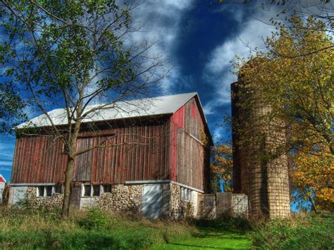 Free Images Tree Architecture Farm House Building Barn Home