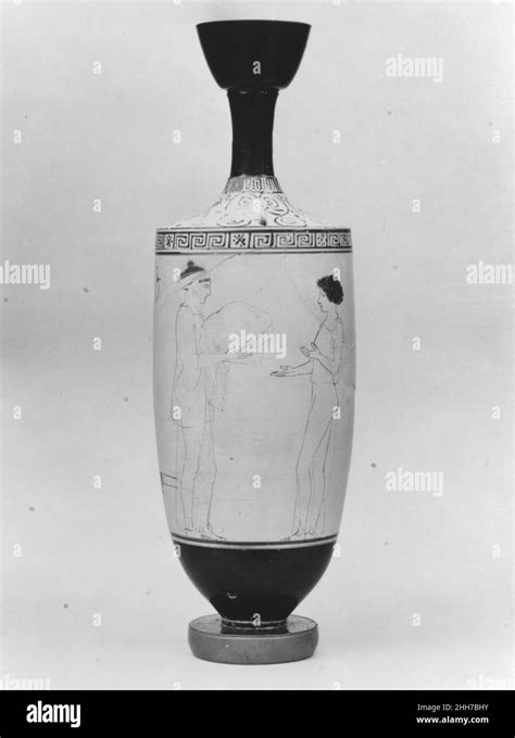 Terracotta Lekythos Oil Flask Ca B C Attributed To The Achilles