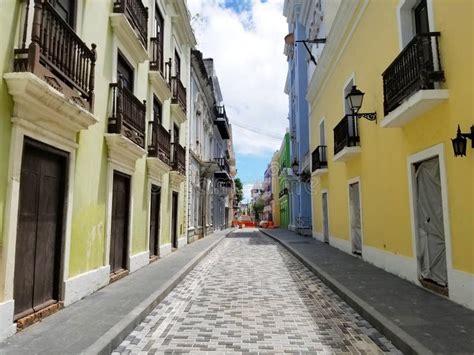 Ciudad Vieja San Juan Puerto Rico Foto De Archivo Imagen De Avenida