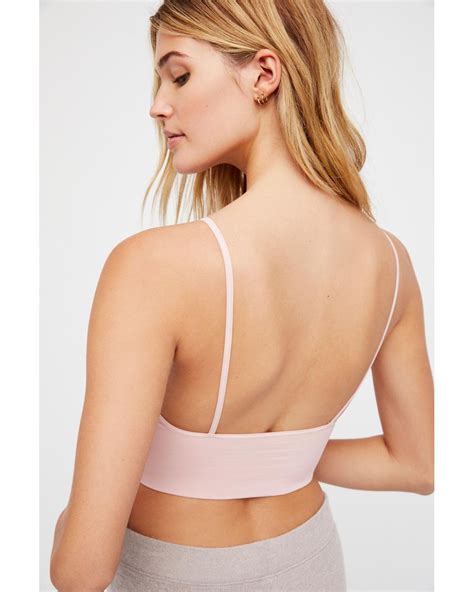 Free People Synthetic Ali Low Back Seamless Bra By Intimately Lyst