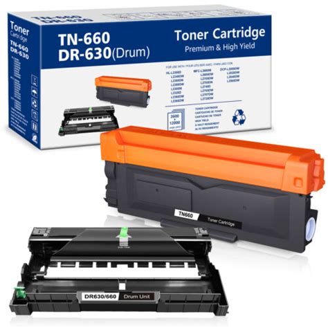 Tn660 Toner Dr630 Drum Unit Lot For Brother Dcp L2520dw L2540dw Hl