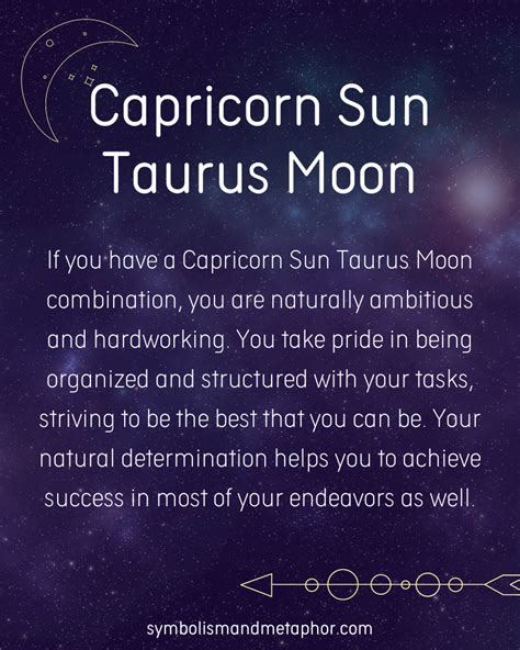 12 Capricorn Sun Taurus Moon Personality Traits