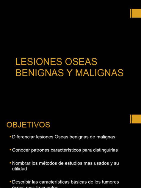 Lesiones Oseas Benignas Y Malignas222 Pdf Hueso Causas De La Muerte