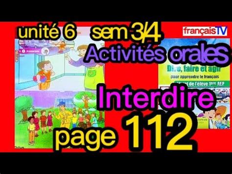 Interdire Activit S Orales Page Dire Faire Et Agir Unit Les