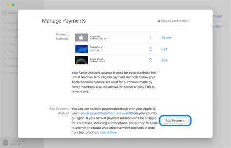 Adding Payment Method Apple Community