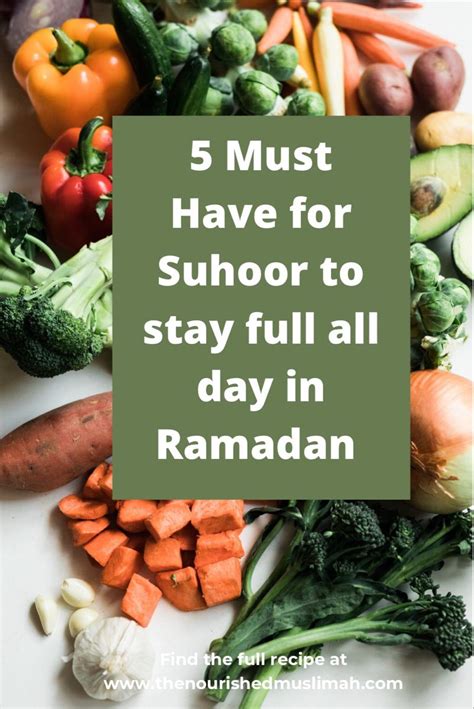 What To Eat For Suhoor To Stay Full All Day During Ramadan Healthy