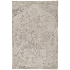 Jaipur Living Sasha Handmade Medallion Taupe Gray Area Rug 9 X12